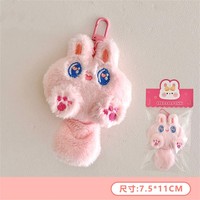 Mignon peluche moche fleur porte-clés poupée pendentif fille sac à dos décoration pendentif fleur poupée porte-clés en gros