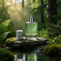 80ml Luxuriöse Leere Glas-Parfümflasche mit Schwerem Zylinder, Individuelles Laser-Logo, Stein-Marmor-Kappe, Matt, 100 Stück