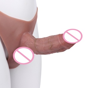 Strap-On <b>Dildo</b> Panties Ultra Elastic Silicone Wearable Panties Realistic Hollow <b>Dildos</b> G Spot Vagina Stimulator Sex Toys for Man - Product Image 2