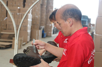 Fabricant usine de chaussures de sécurité personnalisées pour hommes bottes à bout d'acier en cuir antidérapant imperméable résistant aux coups de couteau s3 vente en gros