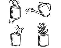 Pot Tanaman Herbal Jendela, Kaleng Bunga, Pot Lantai, Ramah Lingkungan, Desain Modern, Pot Logam Tahan Lama