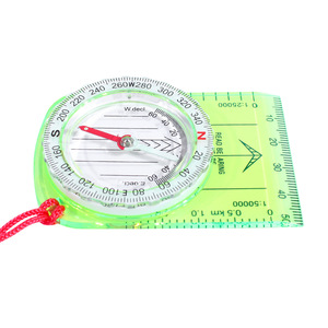 Brújula portátil multifuncional para exteriores, aguja de guía de mapa de escala impermeable que brilla en la oscuridad para montañismo doméstico - Product Image 4