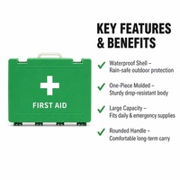 Trousse de premiers secours vide en plastique PP avec intérieur vierge à remplir soi-même, personnalisable avec impression de logo et disponible en gros pour la survie en extérieur