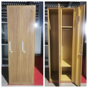 ארון תיוק מודרני מפלדה, 2 דלתות, צבע דמוי עץ, לשימוש חיצוני ובתי ספר, עמיד בפני אש ומים - Product Image 5