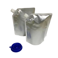 Pochette de cornue aseptique 32 OZ Stand up sac à eau avec bec verseur pour jus avec gaufrage et gravure