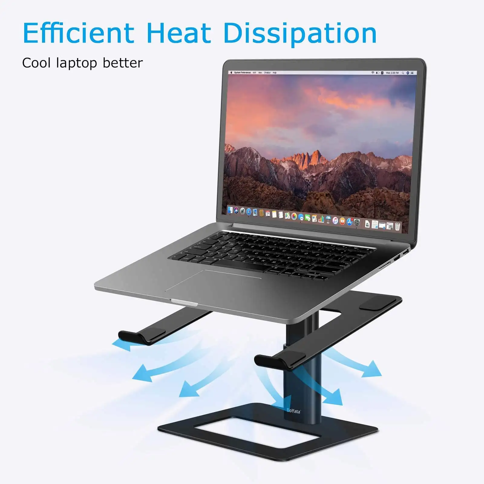 Temu Ergonomische Höhe Verstellbarer Computer Laptop Ständer Aluminium PC Ständer Vertikale Unterstützung Tablet Notebook Laptop Ständer