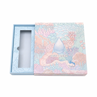 Boîte cadeau en papier sur le thème de l'océan, boîte d'emballage rigide personnalisée imprimée pour les cosmétiques et les cadeaux souvenirs