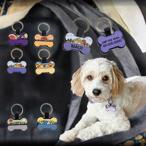 Etiquetas de Identificación para Perros Reutilizables en Oferta, Etiqueta con Nombre Grabado y Código QR para Perros y Gatos, Collar de Silicona para Mascotas - Product Image 3