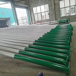 Vendite dirette della fabbrica Q235 zincato 6m 8m 10m 12m palo luminoso lampione palo luminoso 10m