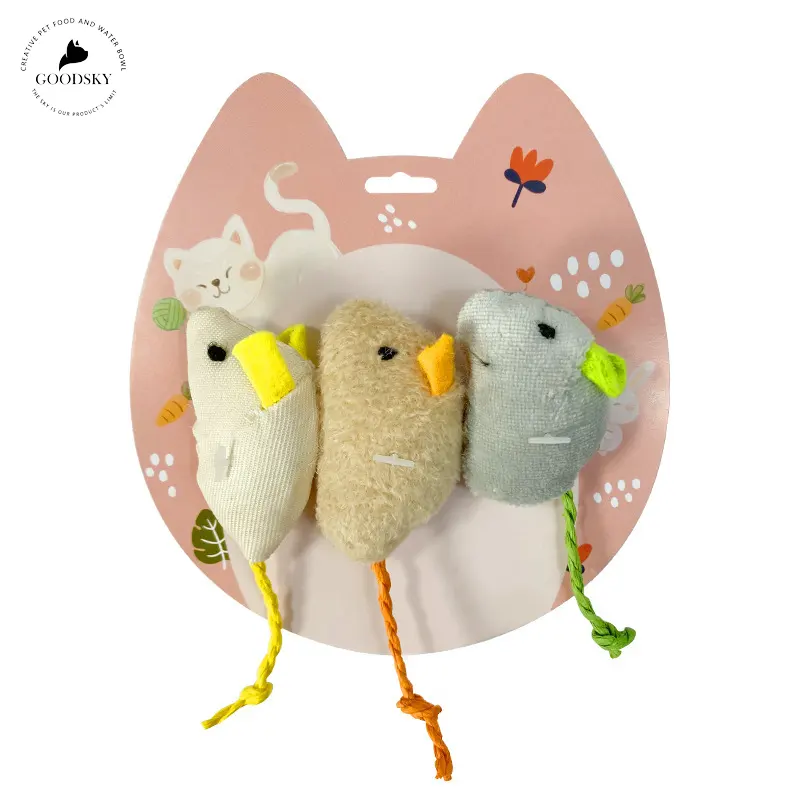 GOODSKY Custom Funny Cat Toy Mouse Simulation Mouse