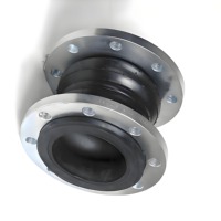 DIN PN10 Double sphère compensateur EPDM ondulé caoutchouc Joint de dilatation acier fer carbone forgeage bride eau Applications