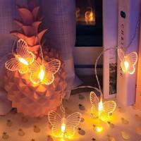 Guirlandes lumineuses LED magiques en forme de papillon, éclairage décoratif de Noël pour la cour, le jardin, les mariages et les soirées festives
