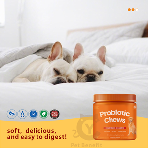Suplementos Probióticos Masticables para Perros OEM/ODM 3 en 1 para la Salud Digestiva, Absorción Rápida, Sin Granos, para el Estreñimiento y el Mal Aliento, con Bacillus - Product Image 5