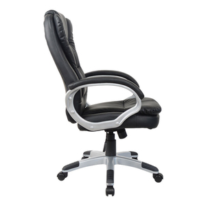 Silla de <span class=keywords><strong>Oficina</strong></span> Giratoria Económica <span class=keywords><strong>para</strong></span> Jefe Ejecutivo, Reclinable, Eléctrica, Clásica en PU Negro - Product Image 6