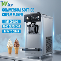 Máquina de helados soft serve, máquina de helados soft de doble compresor, máquina para hacer gelato
