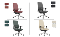 Chaise de bureau design moderne, chaise de direction ergonomique en cuir, chaise de bureau à angle pour usage professionnel