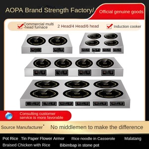 Fornello a più teste in acciaio inossidabile ad alta potenza Dascillidae M filo commerciale casseruola elettrico fornello a induzione - Product Image 3