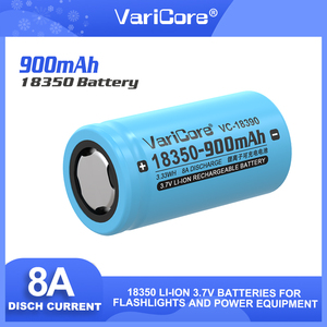 VariCore <span class=keywords><strong>18350</strong></span> 3.7V 900mAh Li-ion bateria recarregável 8A ferramentas elétricas de alta descarga - Product Image 2
