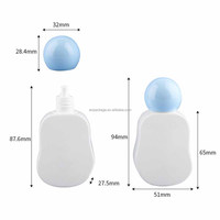 Bouteille ovale en PE avec bouchon à bille, protection solaire, couleur personnalisée, marque privée pour emballage de lotion corporelle, crème pour les mains, sérum de soin de la peau