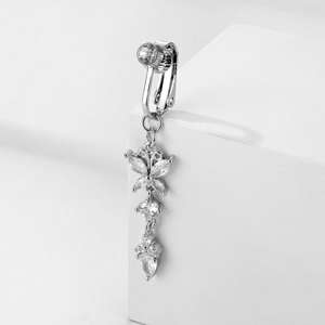 Gaby Nouveau Anneau de <span class=keywords><strong>Nombril</strong></span> Papillon Cœur Non-Perçant, <span class=keywords><strong>Clip</strong></span> Mignon pour <span class=keywords><strong>Nombril</strong></span>, Faux <span class=keywords><strong>Piercing</strong></span> de <span class=keywords><strong>Nombril</strong></span>, Manchette de <span class=keywords><strong>Nombril</strong></span>, Bijou - Product Image 4