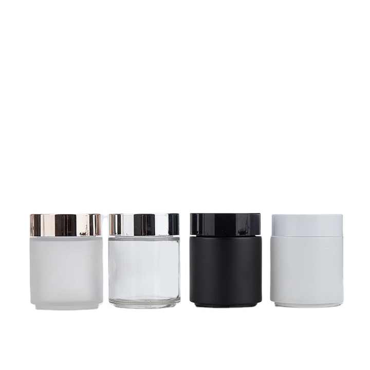 200g Cosmetic Glass Jars - Custom Print &amp; Frosted Options