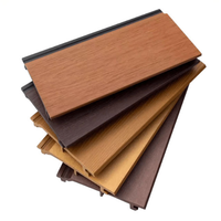 Paneles Decorativos Modernos de WPC para Paredes Exteriores, Panel de Madera Impermeable con Función Ignífuga para Revestimiento de Paredes Exteriores