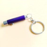 Pour QXMOVING Logo personnalisé Mini porte-clés EDC lampe de poche 395nm LED UV ultraviolet étanche en alliage d'aluminium pour le Camping