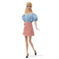 Modisches Baumwoll-Kleidungsset 30cm Rock für Halloween Weihnachten & Neujahr Feiertagsgeschenke BJD-Stil