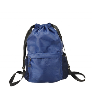 High Quality Polyester Draw String Sports Backpack Gym Bag Waterproof Custom Logo Promotional Fitness Shopping Bags