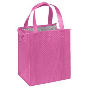 Sac isotherme personnalisé en non-tissé grand format / Sacs isothermes pliables en non-tissé PP avec feuille d'aluminium pour déjeuner et pique-nique - Product Image 2