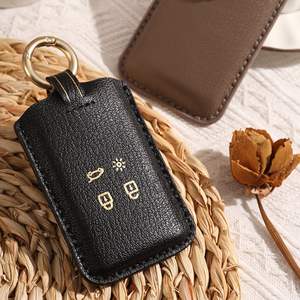 Porte-clés de luxe en cuir avec logo de voiture miniature, élégant, pour Renault Koleos, cadeau promotionnel personnalisé haut de gamme - Product Image 1