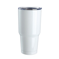 Tasse enduite par sublimation bouteille d'eau à transfert thermique 20oz tasse droite tasse isolée double couche en acier inoxydable automobile