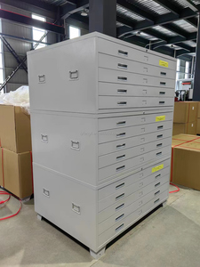 Wholesale A0/A1 Size Metal <strong>Locker</strong> 5 Drawers Plan <strong>Filing</strong> Storage Cabinets Customized <strong>Color</strong> for Home Office Outdoor School Map - Product Image 2