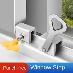 Cerradura de ventana de diseño moderno con carcasa de aluminio y cerradura de puerta corredera de doble tornillo de mariposa para puerta de vidrio - Product Image 2