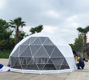 10x10m 10x15m 10x20m tente de club de mariage transparente tente dôme en verre luxe blanc grand grand chapiteau <span class=keywords><strong>tipi</strong></span> tentes événement et mariage - Product Image 4