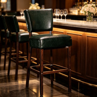 Tabouret de bar haut de gamme avec assise rembourrée pour mariage, banquet, café, restaurant