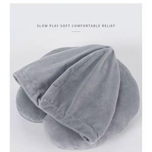 S3Y New <b>Memory</b> <b>Foam</b> Sponge Airplane Car Headrest Sleeping Hooded Travel Neck Pillow - Product Image 4