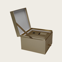 Boîtes à tiroirs rigides personnalisées haut de gamme en carton recyclable et écologique pour maquillage et cosmétiques, sérum de soin de la peau