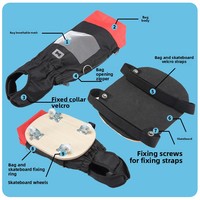 Sac de transport pliable à 4 roues pour animaux de compagnie, en tissu léger et imperméable, personnalisé en usine, pour scooter de mobilité, capacité 9 kg