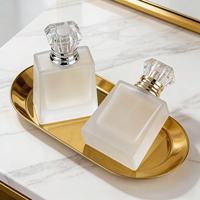Nouvelle conception 2026 – Flacon de parfum vide en verre personnalisé de 30 ml, 50 ml, 100 ml, rechargeable avec vaporisateur et coffret de luxe