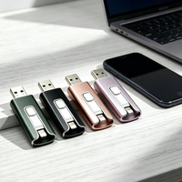 Clé USB en alliage d'aluminium 2.0 personnalisée avec logo gravé, capacité de 128 Mo à 512 Go, cryptage, garantie de 2 ans - pour cadeaux d'affaires
