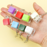 Customization Anime UV Printed EVA Plastic Keycap Fidget Keychain with Custom Color and Logo Switch for Mechanical Keyboard