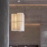 Lustre en cristal de suspension de rotin de LED en bambou créatif chinois moderne pour la décoration de lobby d'hôtel et de restaurant