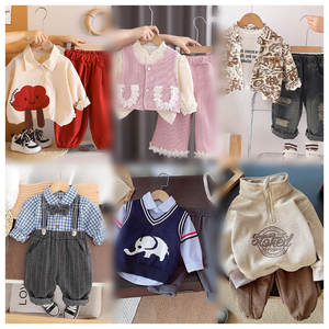 Vente en gros d'ensemble pour enfants Bady Filles Garçons Assortiment de balles en vrac Nouveaux vêtements Étiquette coupée Vêtements d'hiver pour enfants - Product Image 4