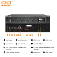 QQCHINAPA LPA-60F 60 watts 100V et 4-16ohms produit un amplificateur public avec fonction de télécommande Bluetooth FM USB MMC