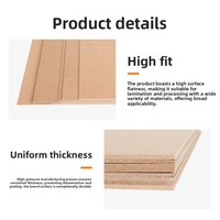 Panneaux arrière en MDF en gros, découpés sur mesure, diverses spécifications, panneaux de fibres à densité moyenne à élevée, 26 mm, surface poncée, E0 sans formaldéhyde
