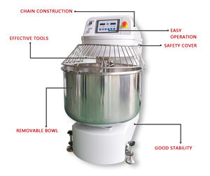 Yoslon RTS YSN-MJ50, Ventas Industriales de Fábrica, Mezcladora de Pan para Panadería, Mezcladora Espiral para Masa de Harina de 50 kg, Precio de la Máquina/ - Product Image 2