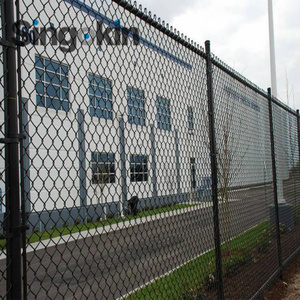 5 chân 6ft 9 Máy đo màu xanh lá cây PVC tráng Cyclone dây vải Chuỗi liên kết lưới giá cài đặt trong dốc khu vực - Product Image 6