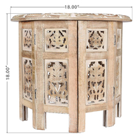Art Design Bonne apparence et durabilité supérieure Une élégante conception Boho-Chic en bois et en fer Table basse industrielle en bois à dessus élévateur