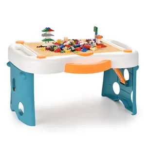 Nueva llegada mesa de bloques multifuncional para niños